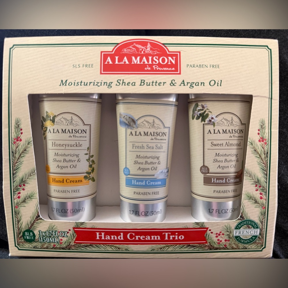 NIOB Hand Cream Trio - Honeysuckle, Fresh Sea Salt, Sweet Almond
